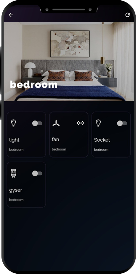 Android Mobile App - Bedroom